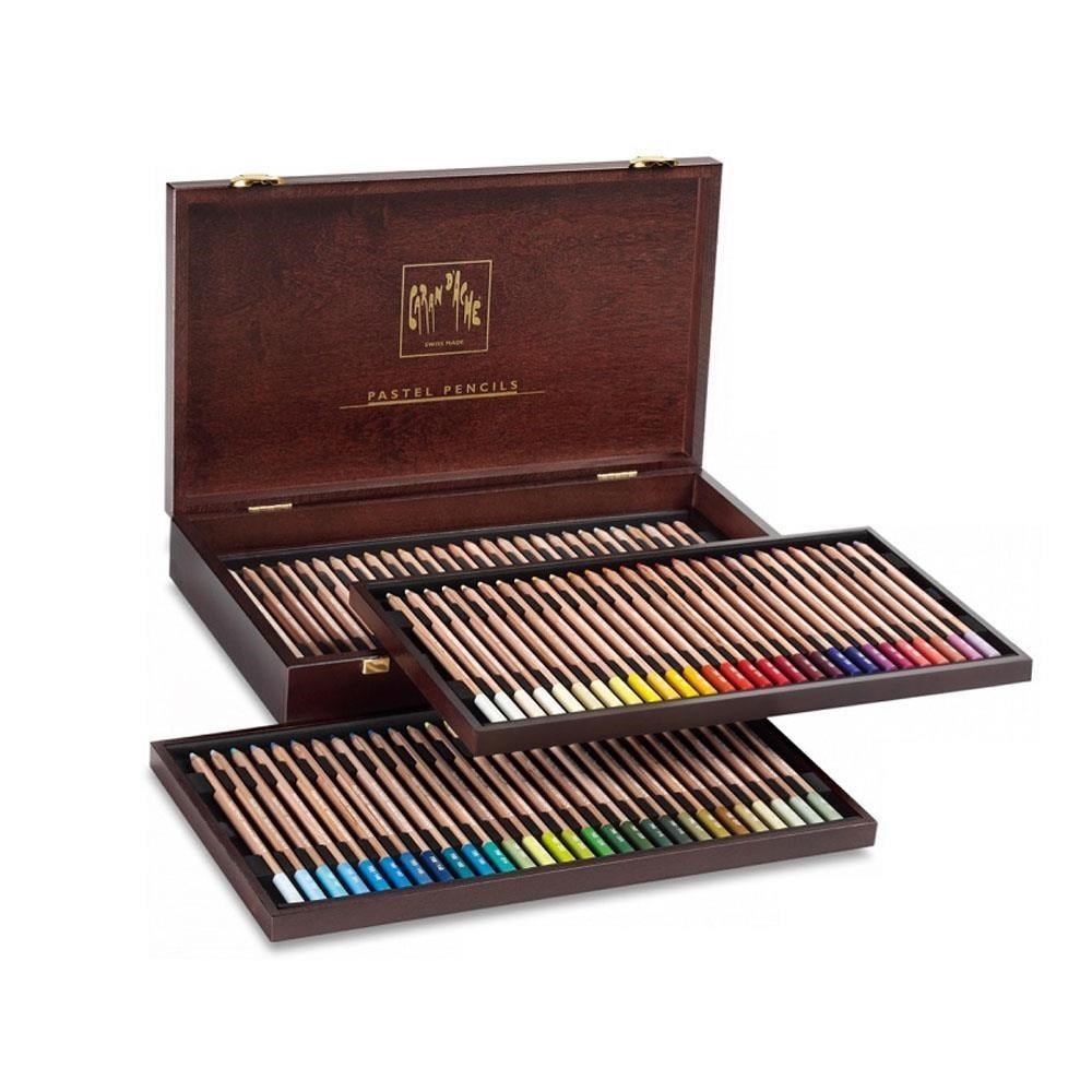 CARAN d'ACHE 瑞士卡達 專家級粉彩鉛筆 84色 木盒 /盒 788.484