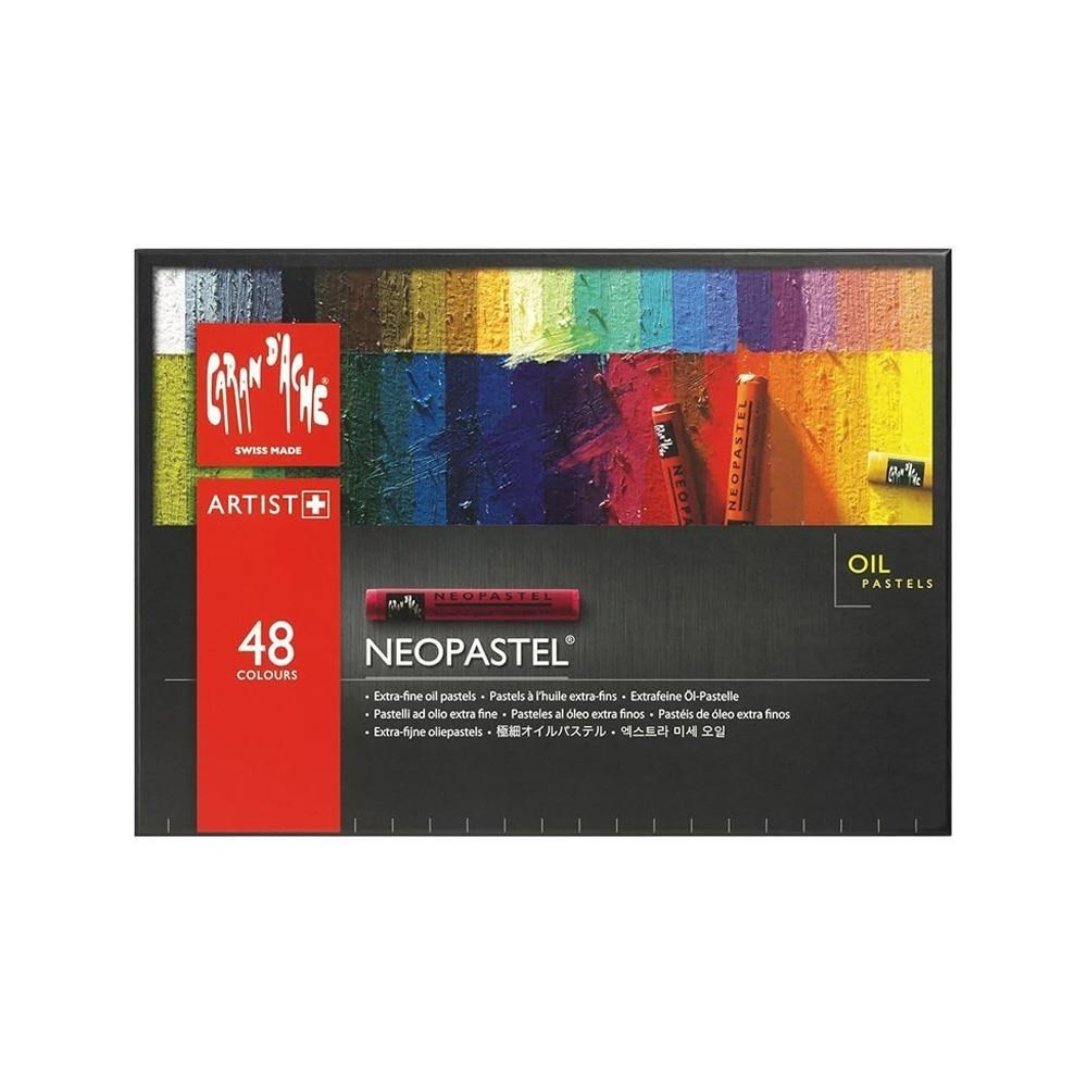 CARAN d'ACHE 瑞士卡達 NEOPASTEL 專家級油性粉彩 48色 /盒 7400.348