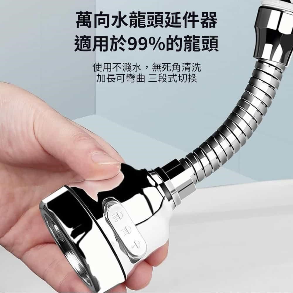 【莫內花園】買一送一超值組萬向水龍頭延伸器-升級版三段增壓