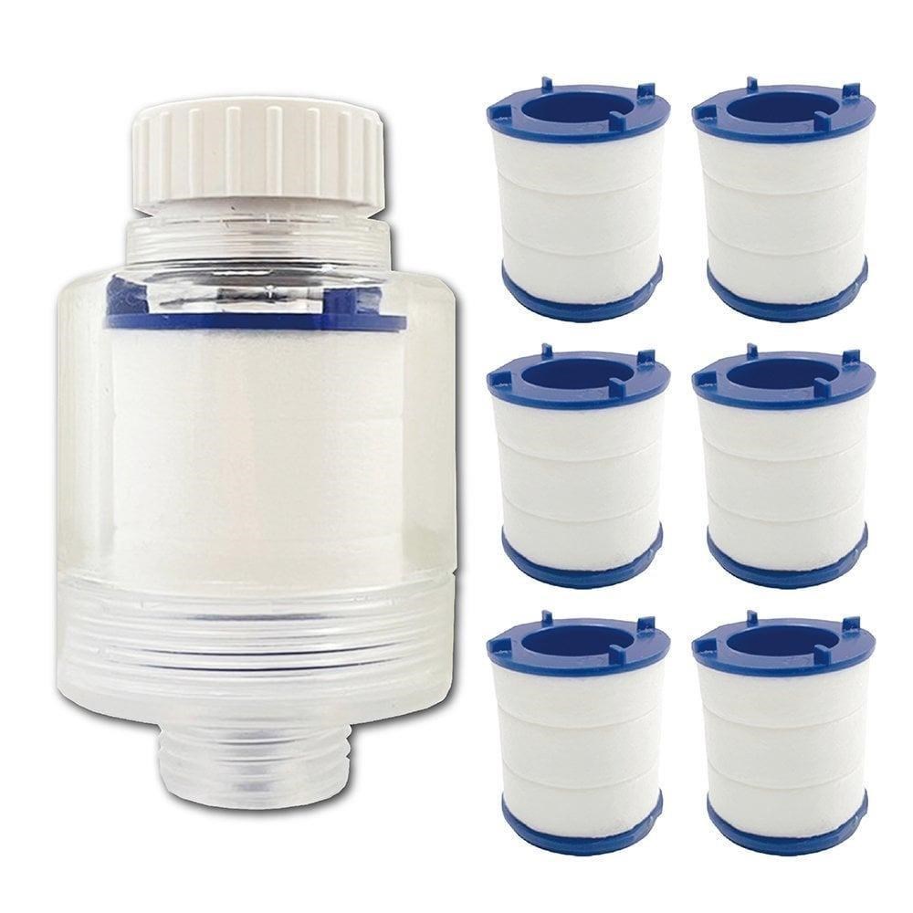 水摩爾 沐浴過濾器*1+替換濾芯*6入