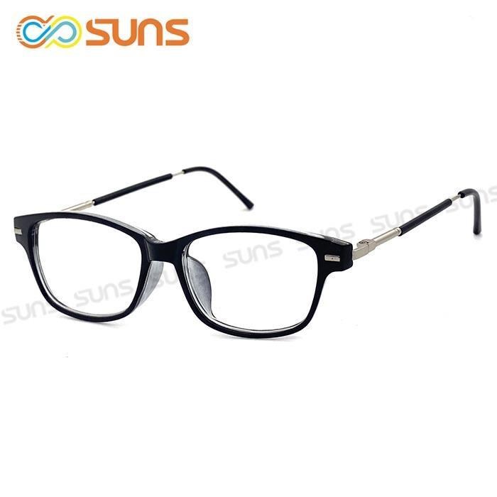 【SUNS】時尚新潮流老花眼鏡 細框簡約黑框 超輕彈性鏡腳