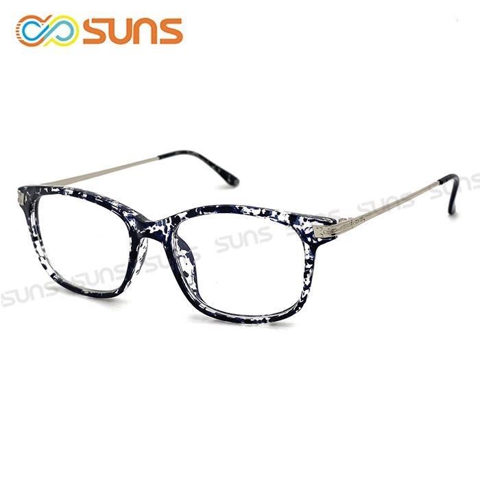 【SUNS】時尚潮流簡約灰細框老花眼鏡 輕巧佩戴舒適 閱讀眼鏡
