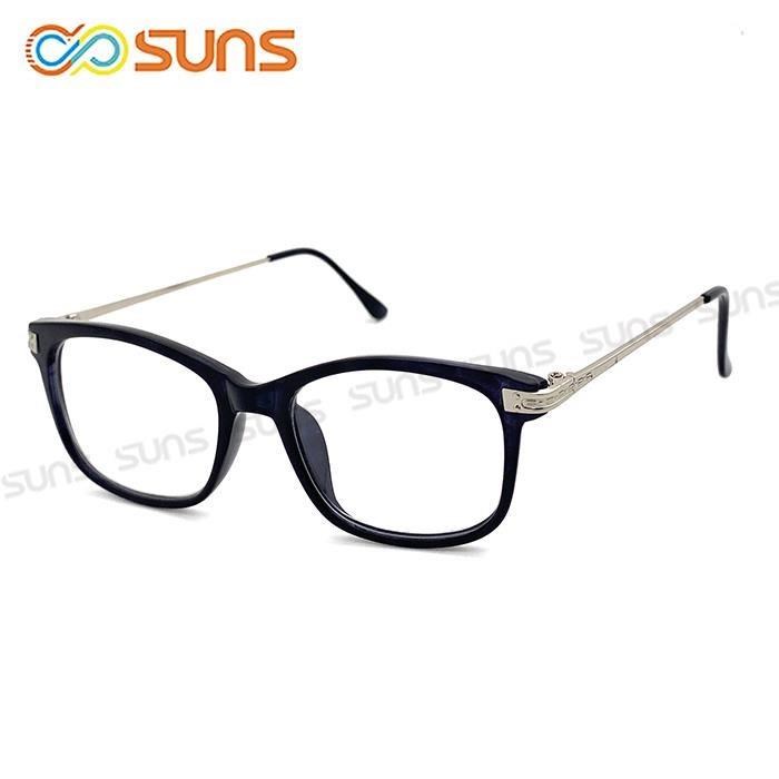 【SUNS】時尚潮流簡約黑細框老花眼鏡 輕巧佩戴舒適 閱讀眼鏡