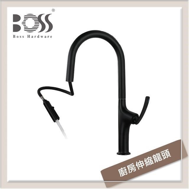 BOSS 廚房伸縮龍頭 尊爵黑 113211MB