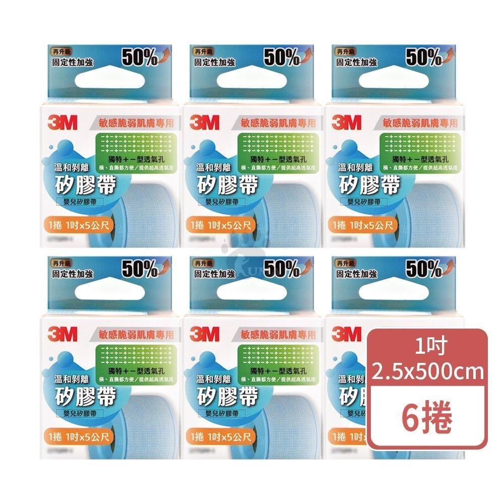 3M 溫和剝離矽膠帶 1吋x5公尺 (6捲)