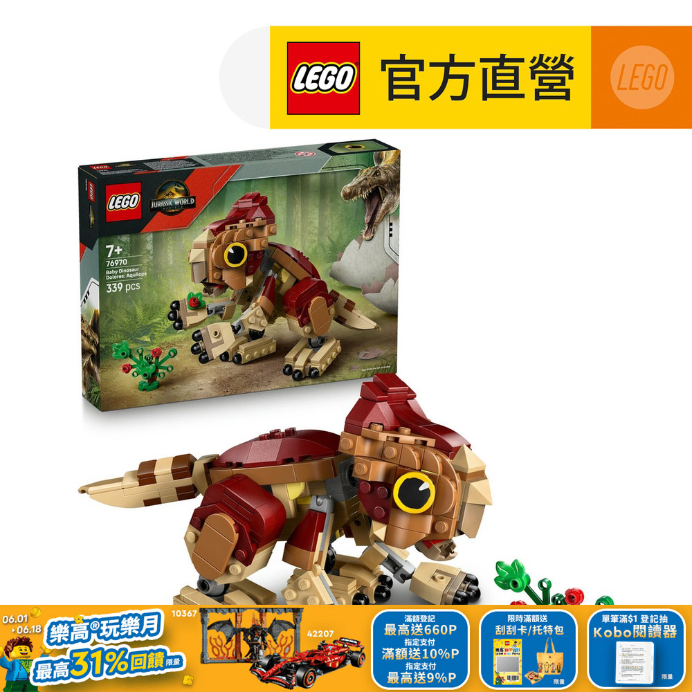 LEGO樂高 侏羅紀世界系列 76970 恐龍寶寶 Dolores：鷹角龍