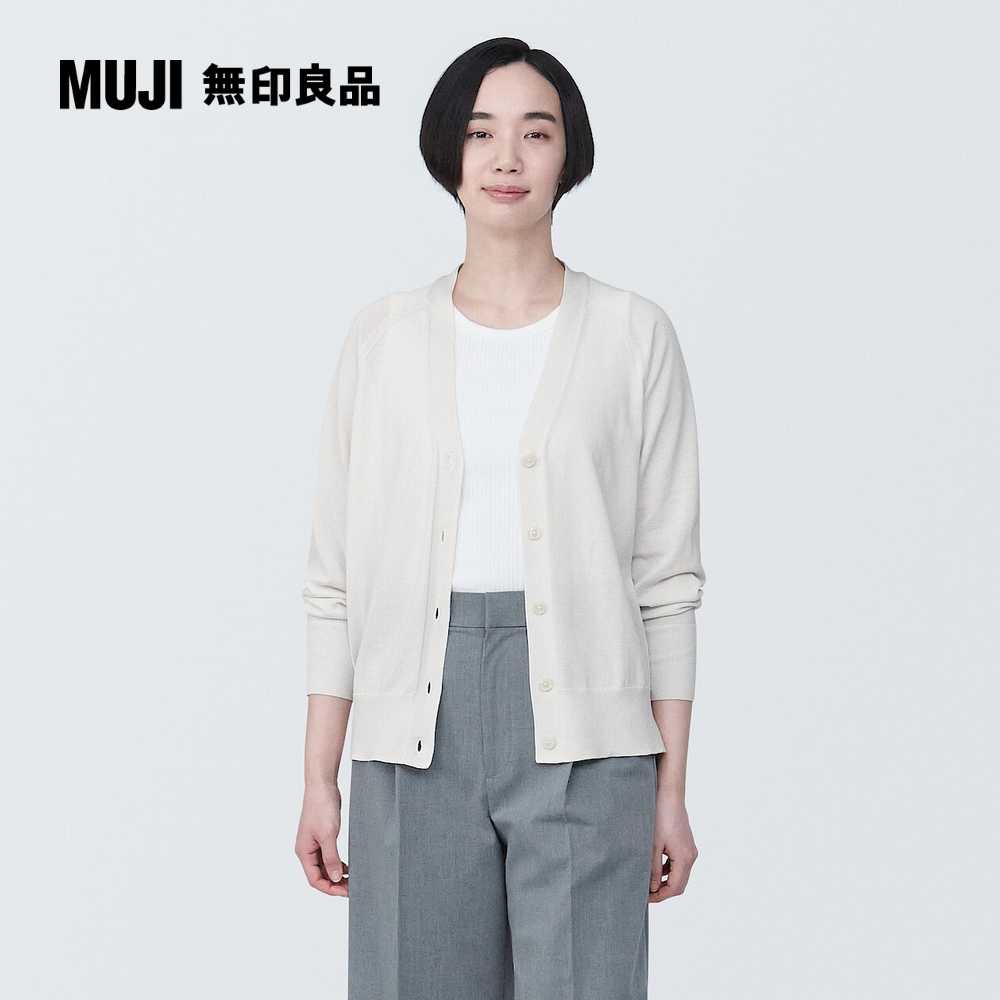 女型態安定寬版開襟衫【MUJI 無印良品】