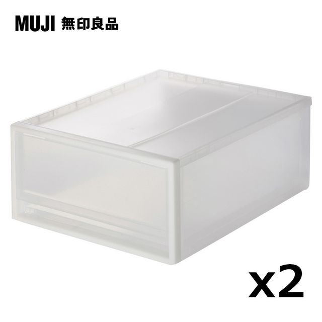 【MUJI 無印良品】PP收納盒/小/3A/2入