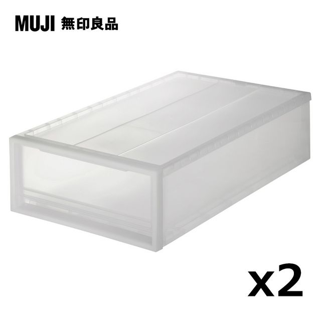 【MUJI 無印良品】PP衣裝盒/小/2入