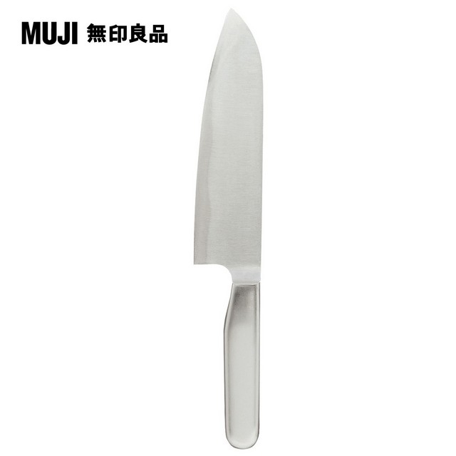【MUJI 無印良品】不鏽鋼一體成型三德廚用刀/大/8A