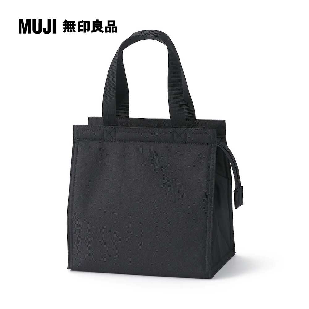 聚酯纖維購物袋/小/黑【MUJI 無印良品】