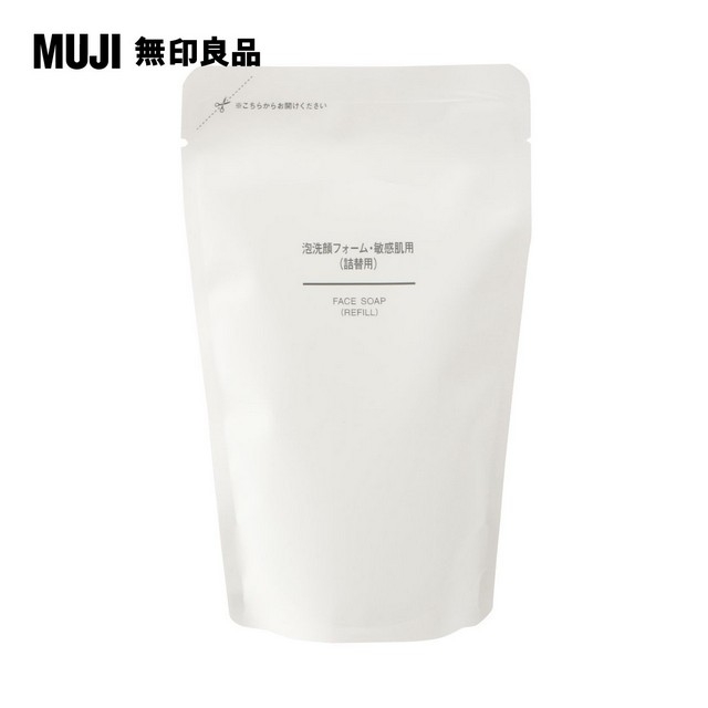 【MUJI 無印良品】MUJI敏感肌泡沫洗面乳補充包/180ml(M)
