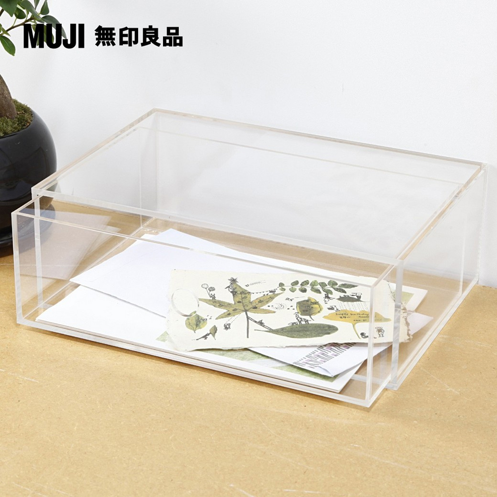 【MUJI 無印良品】壓克力小物收納盒/1層
