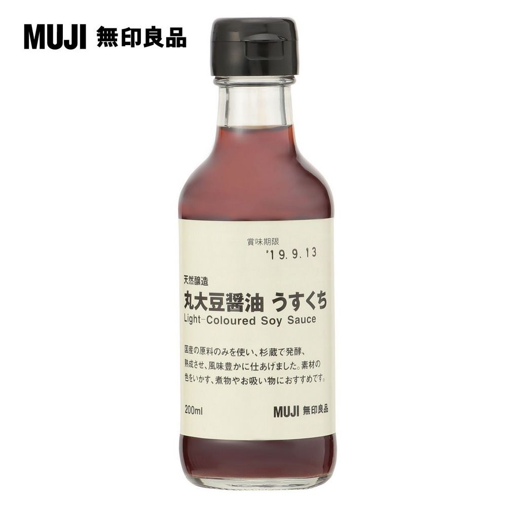 【MUJI 無印良品】日產丸大豆醬油(薄口)/200ml
