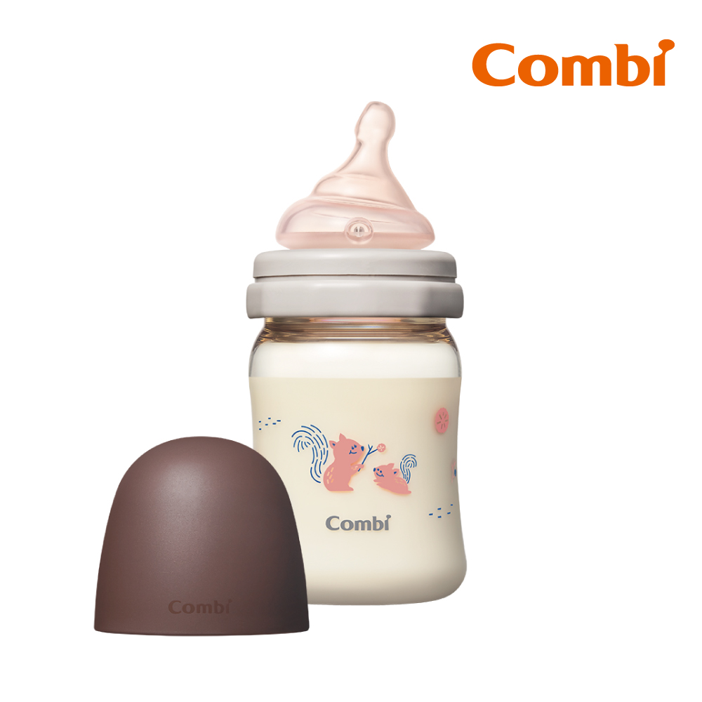 Combi 真實含乳寬口PPSU奶瓶 160ml 棕