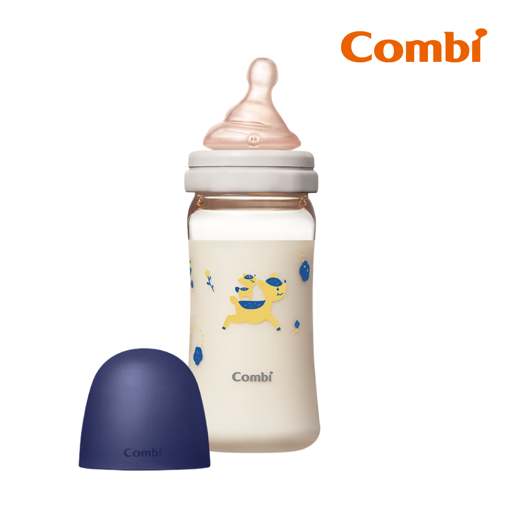 Combi 真實含乳寬口PPSU奶瓶 240ml 藍