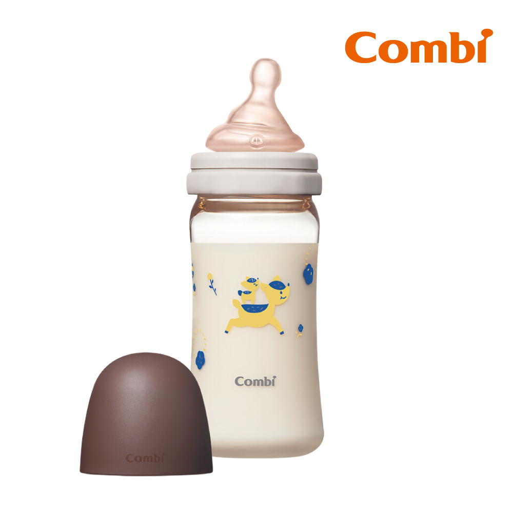 Combi 真實含乳寬口PPSU奶瓶 240ml 棕