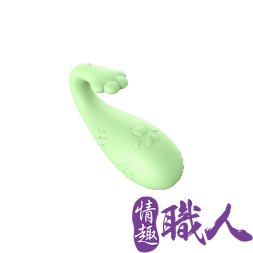 LIBO-怪獸3代 喵喵 跳跳小寵物 8段變頻防水萌跳蛋 心動版-綠色