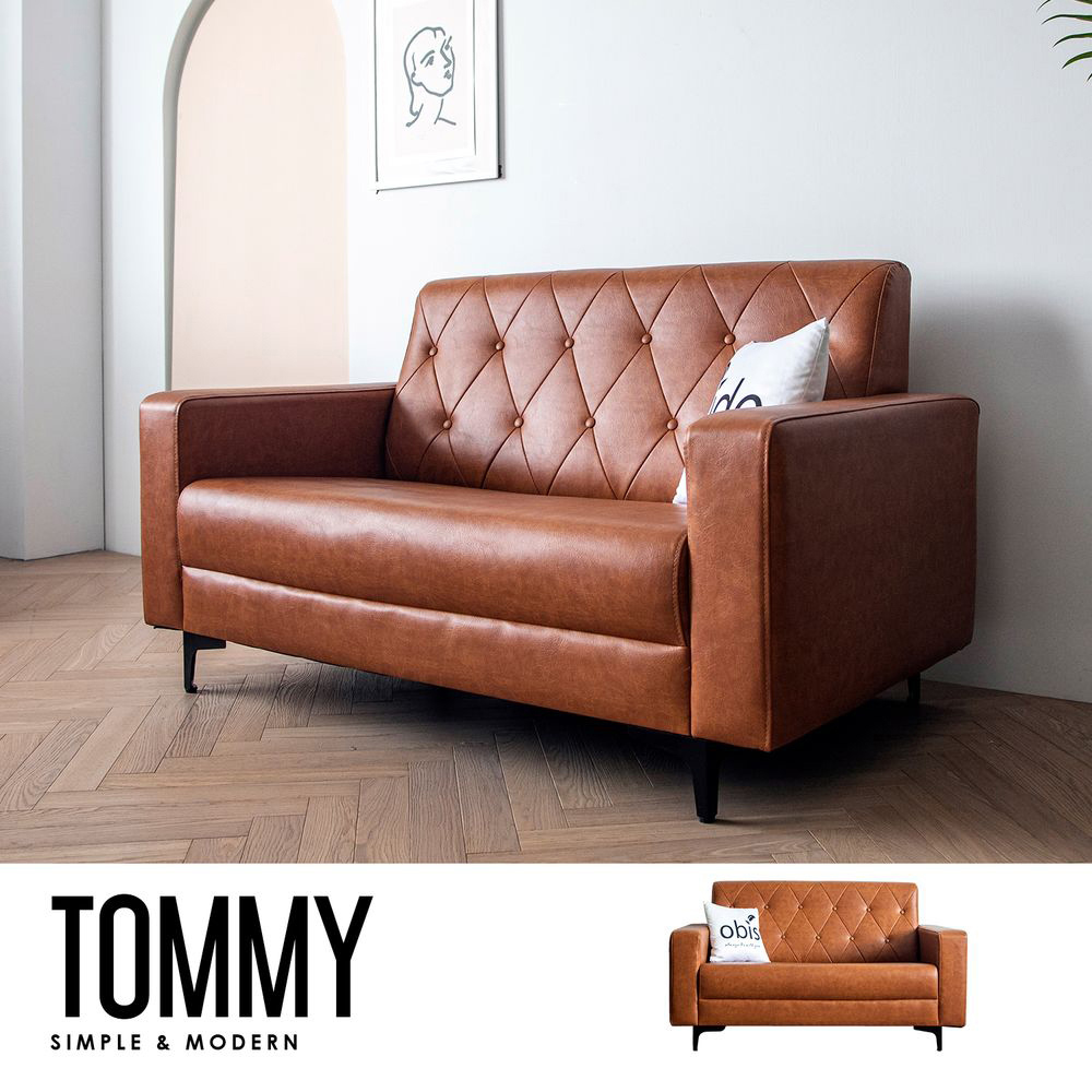 Tommy台灣製作手工皮沙發（雙人座）