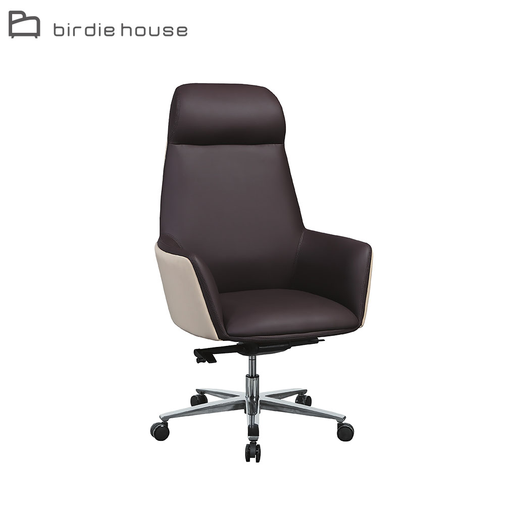 Birdie-蒙斯時尚雙色皮革扶手主管辦公椅/電腦椅
