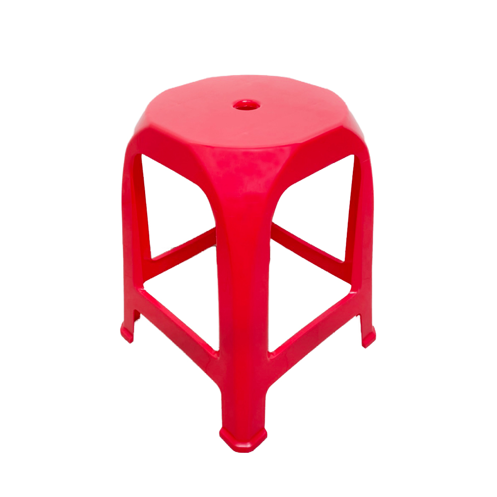 ONE 生活 來福四角塑膠椅(十二入組) 紅/藍/深紅 三色