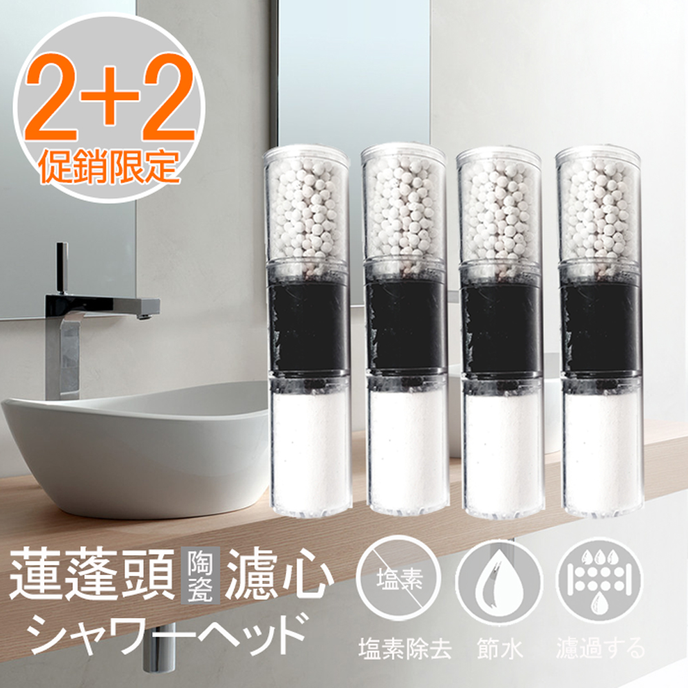 【神膚奇肌】蓮蓬頭替換除氯濾心4入