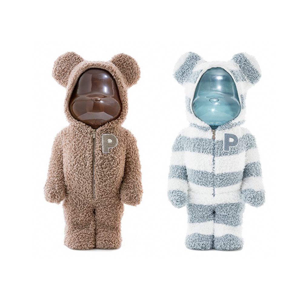 GELATO PIQUE x BE@RBRICK BEIGE / MINT WHITE 棕色 水藍 睡衣熊 1000%