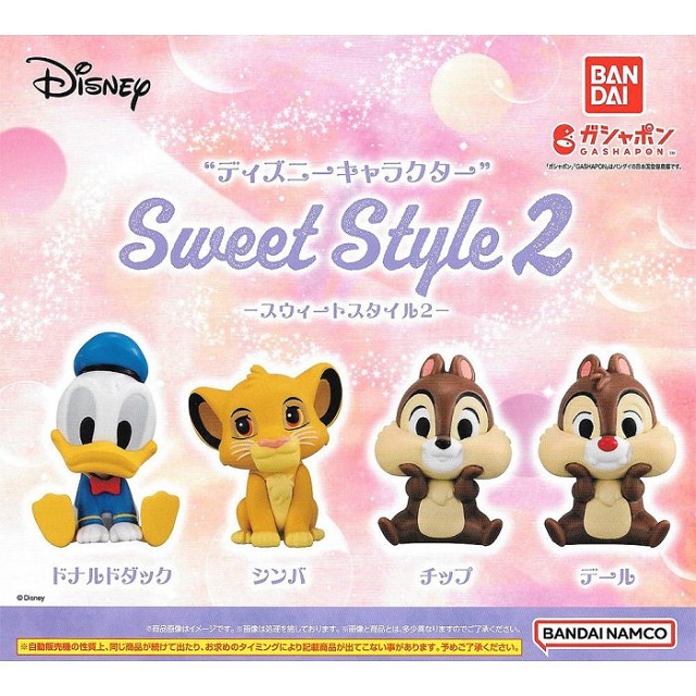 全套4款【日本正版】迪士尼 角色公仔 Sweet Style P2 扭蛋 轉蛋 唐老鴨 辛巴 106735
