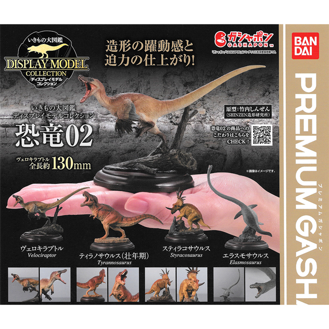 全套4款【日本正版】生物大圖鑑 展示模型 恐龍 P2 扭蛋 轉蛋 暴龍 恐龍模型 動物模型 681196
