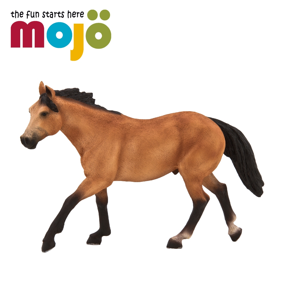 MOJO FUN 動物星球 動物模型-夸特馬-鹿皮色