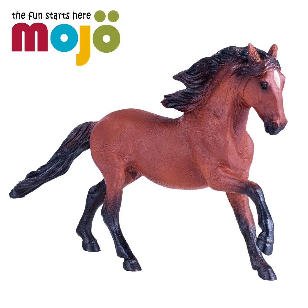 MOJO FUN 動物星球 動物模型-盧西塔諾馬-棗紅色