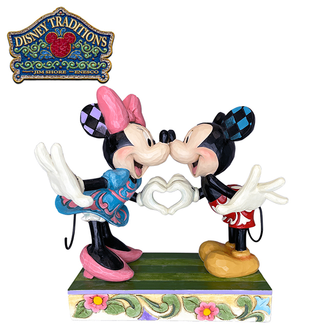 【正版授權】Enesco 米奇和米妮 愛的象徵 塑像 公仔 精品雕塑 迪士尼 Disney 382163