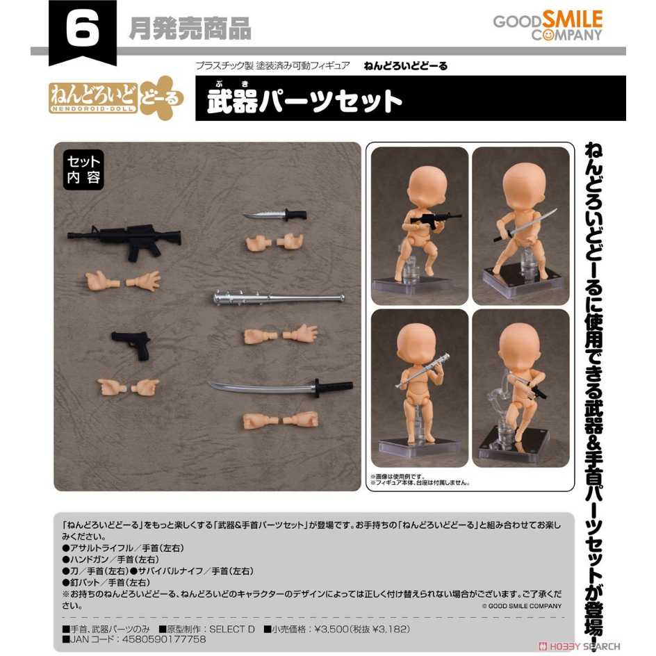 代理版 GSC 黏土娃 武器零件套組 Weapon Parts Set