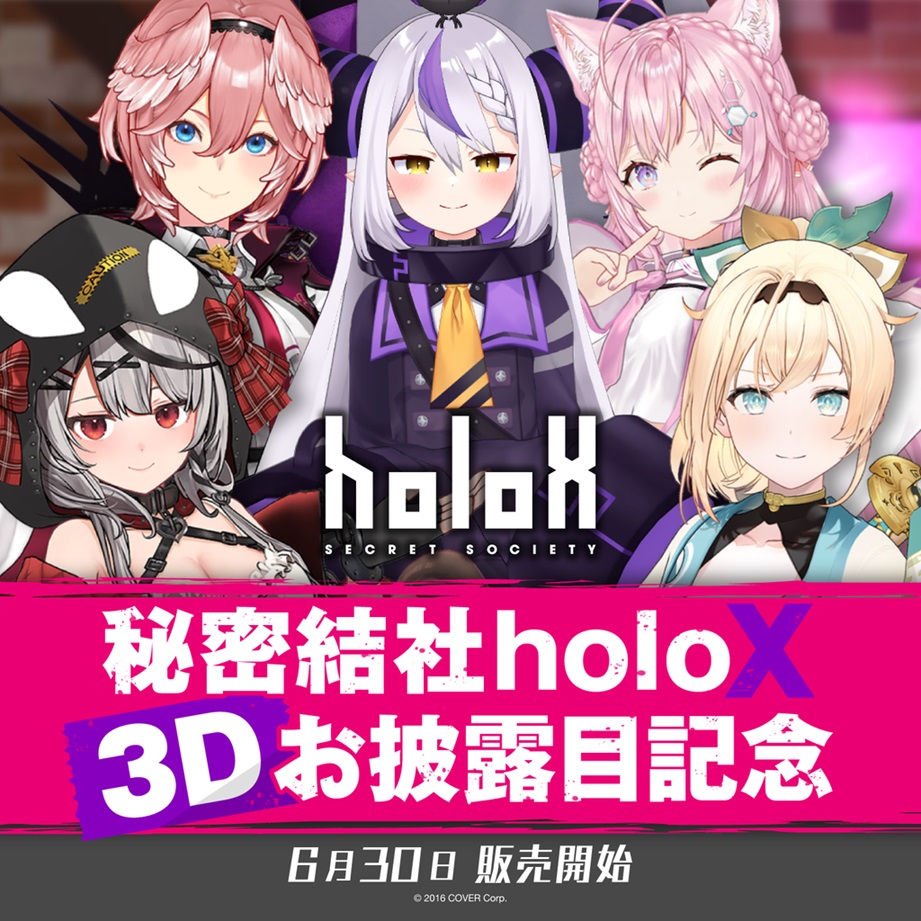 Hololive 秘密結社holoX 3Dれ披露目記念 摺疊收納箱