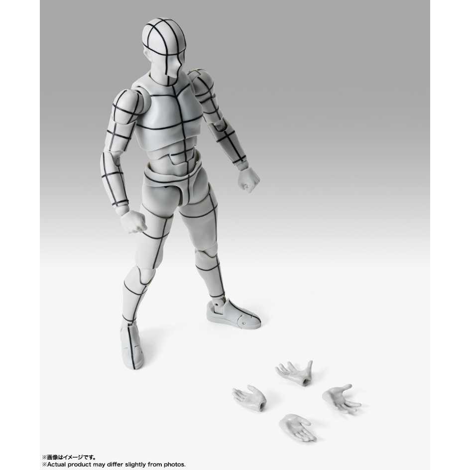 代理版 萬代 BANDAI SHF S.H.Figuarts BODY-KUN 素體 運動版 灰色線條 男生