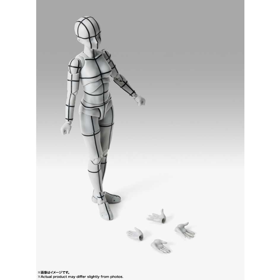 代理版 萬代 BANDAI SHF S.H.Figuarts BODY-CHAN 女性素體 運動版 灰色線條