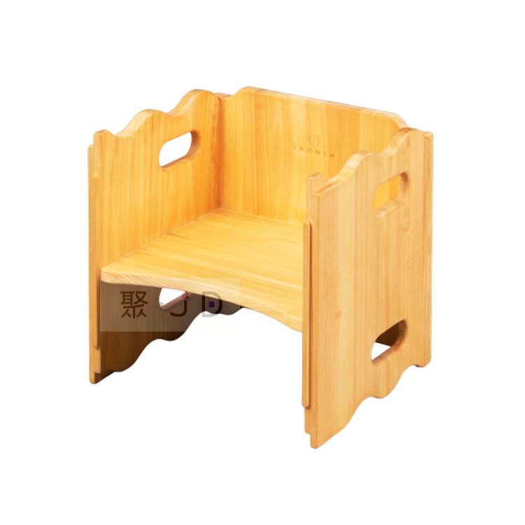 【日本 IKONIH】愛可妮檜木玩具 - F1004 波浪造型椅