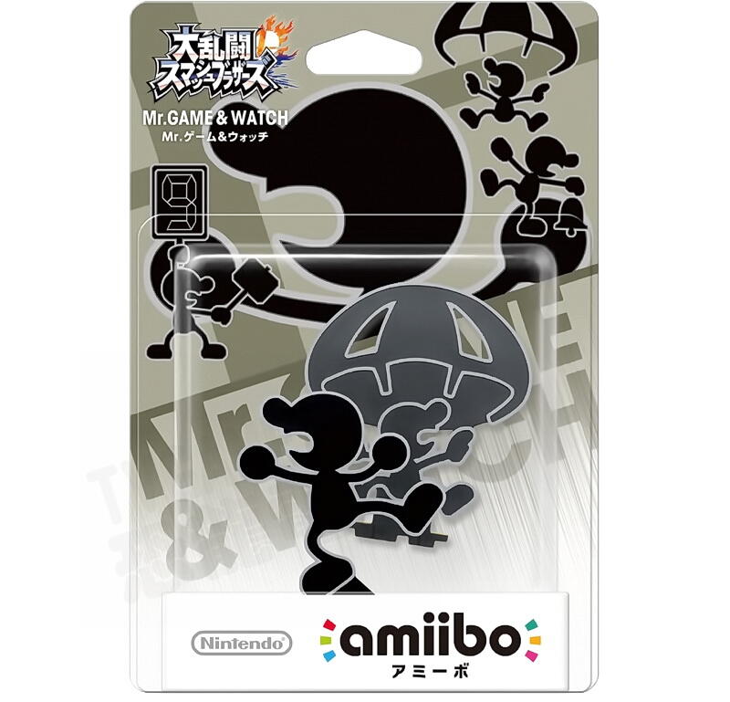 任天堂 AMIIBO NFC SWITCH NS 任天堂明星大亂鬥 影子 鐘錶先生 GAME&WATCH