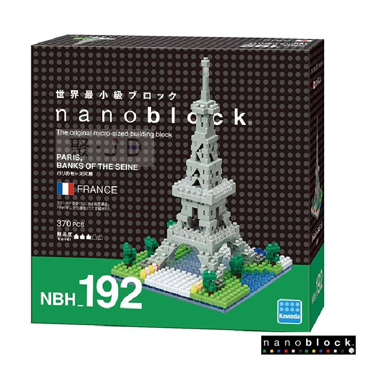 【日本 Kawada 河田】Nanoblock 迷你積木 NBH-192 巴黎的塞納沿岸