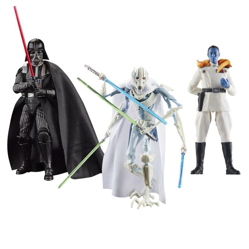 星際大戰 STAR WARS 黑標系列 6吋人物 邪惡勢力3入組 達斯維達、索龍元帥、葛裡維斯