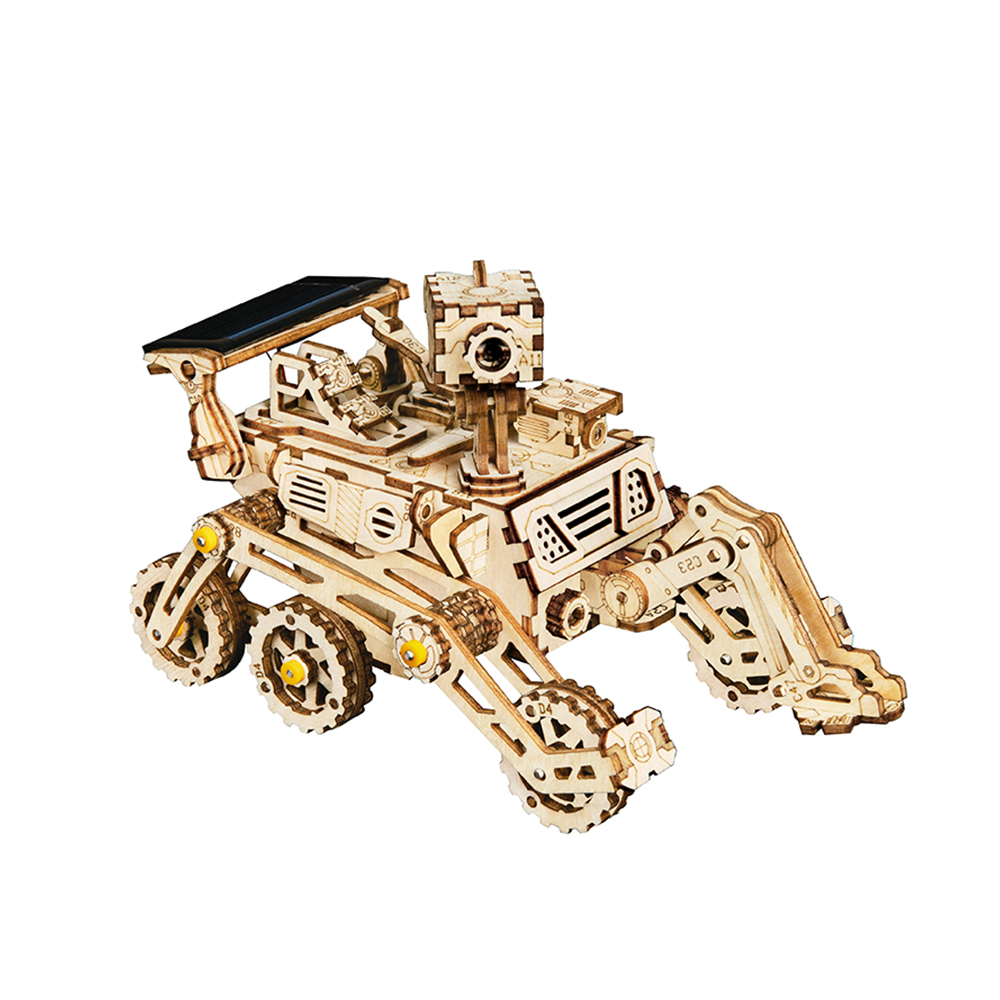 《 Robotime 》3D立體木製拼圖 太陽能系列 - LS402 好奇號火星車 Curiosity Rover