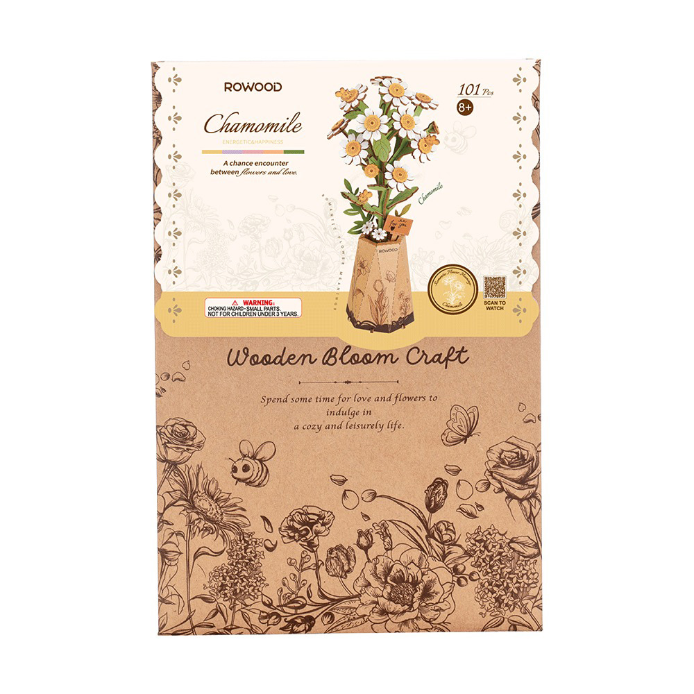 《 Robotime 》立體木製組裝模型 洋甘菊TW061
