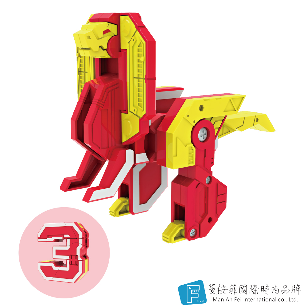 3D恐龍變形金剛-副櫛龍