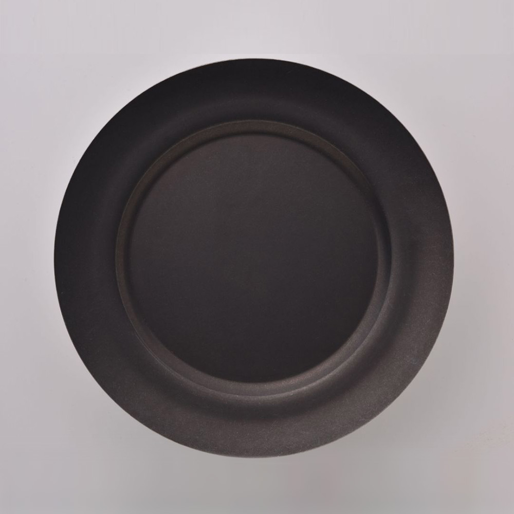 【WUZ屋子】日本 AOYOSHI 青芳製作所 仿舊霧黑不銹鋼圓餐盤-18cm