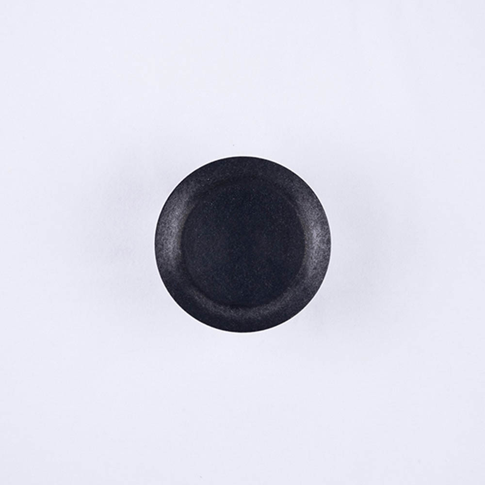 【WUZ屋子】日本 AOYOSHI 青芳製作所 仿舊霧黑圓形餐盤12.5cm