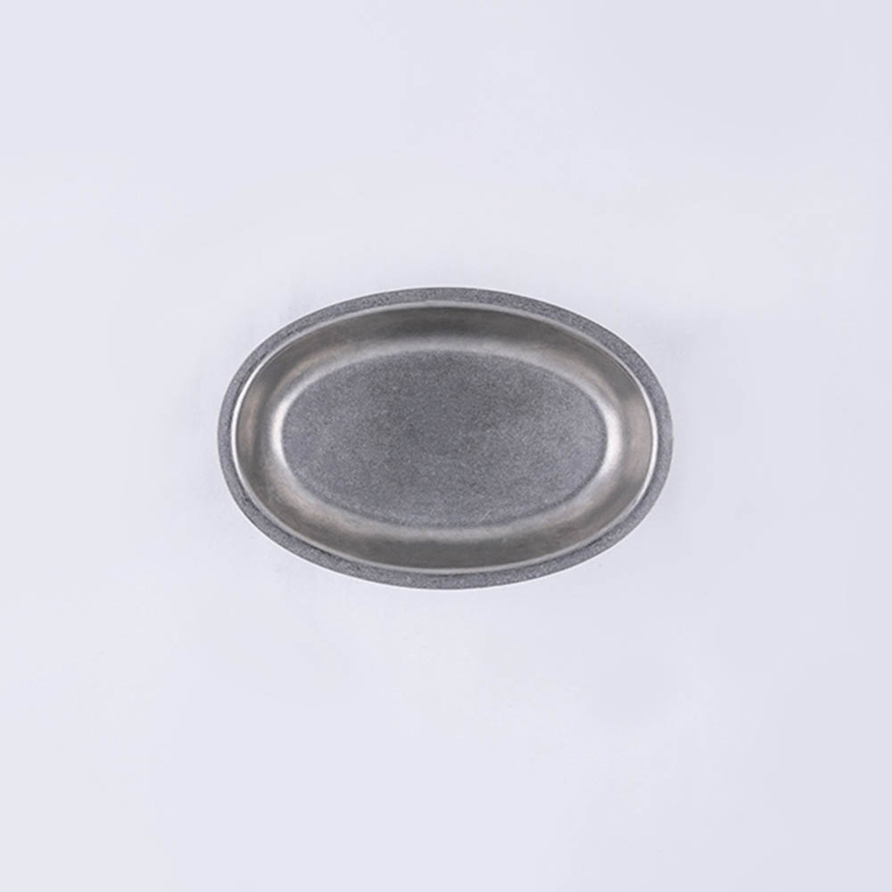 【WUZ屋子】日本 AOYOSHI 青芳製作所 仿舊不鏽鋼橢圓餐盤20.8cm