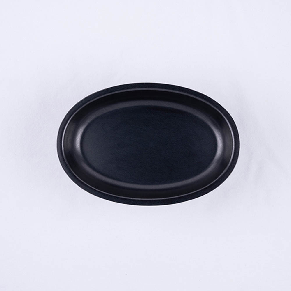 【WUZ屋子】日本 AOYOSHI 青芳製作所 仿舊霧黑不鏽鋼橢圓餐盤23.2cm