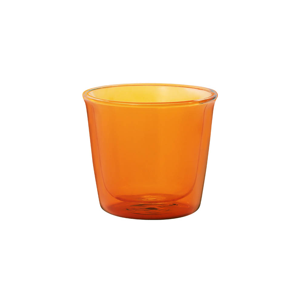 【WUZ屋子】日本KINTO Cast Amber琥珀色雙層玻璃杯 250ml
