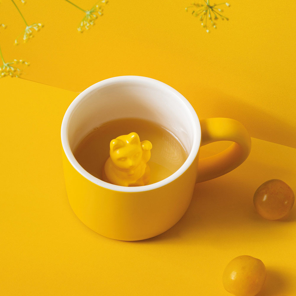 【WUZ屋子】德國 DONKEY 幸運招財貓造型彩色馬克杯-黃色