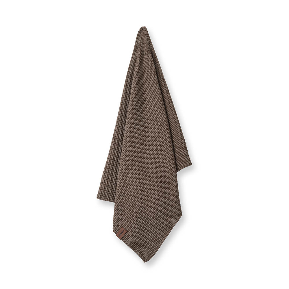 【WUZ屋子】丹麥 Humdakin 織紋有機棉廚房萬用巾 45x70cm-經典褐